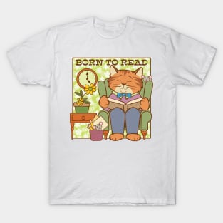 Born to Read Cat and Mice T-Shirt